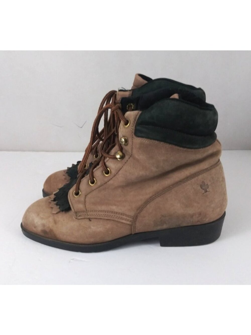 Loredo Western Boots Women's Brown Leather Ankle Boots Size 6M - Picture 3 of 12